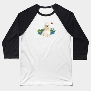 The Butterfly and the Havanese Baseball T-Shirt